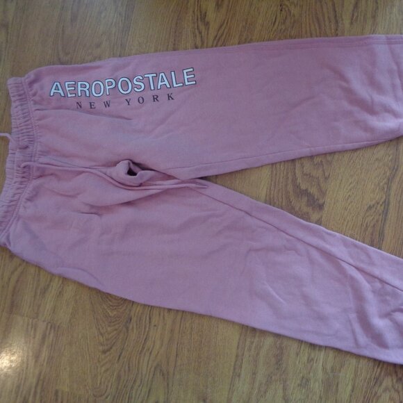 Aeropostale New York Pink Sweat Pants Joggers Junior Girl's Small - Picture 1 of 2